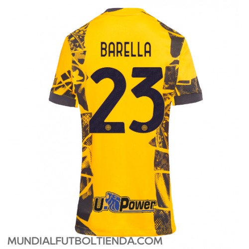 Camiseta Inter Milan Nicolo Barella #23 Tercera Equipación Replica 2024-25 para mujer mangas cortas